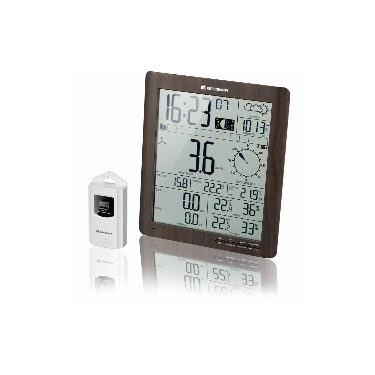 Comprar Centro Meteo Bresser Climatemp Xxl Con Aspecto De Madera Online